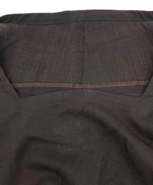 YOHJI YAMAMOTO（ヨウジヤマモト）YOHJI YAMAMOTO (ヨウジヤマモト) 変形ウールブラウス ブラウン サイズ:SIZE Sの古着・服飾アイテム