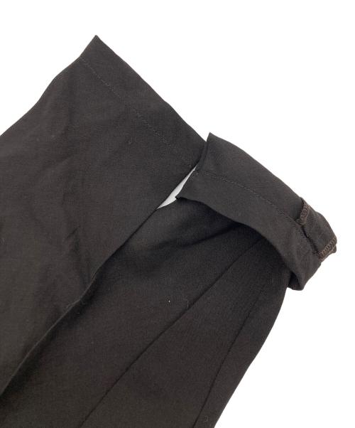 YOHJI YAMAMOTO（ヨウジヤマモト）YOHJI YAMAMOTO (ヨウジヤマモト) 変形ウールブラウス ブラウン サイズ:SIZE Sの古着・服飾アイテム