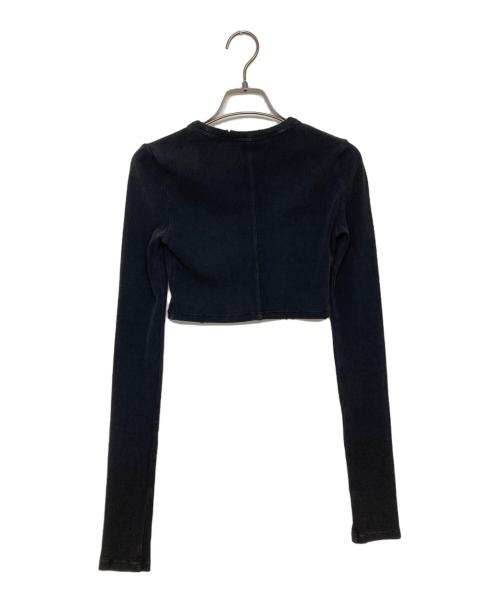 ALEXANDER WANG（アレキサンダー・ワン）ALEXANDER WANG (アレキサンダー・ワン) AW DISTRESSED EDGE LONGSLEEVE TEE グレー サイズ:SIZE xsの古着・服飾アイテム