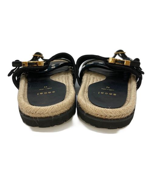 sacai（サカイ）sacai (サカイ) バックルベルトフラットサンダル ブラック サイズ:SIZE36の古着・服飾アイテム