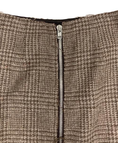Maison Margiela（メゾンマルジェラ）Maison Margiela (メゾンマルジェラ) ダブルジップ スカート ブラウン サイズ:SIZE 36の古着・服飾アイテム