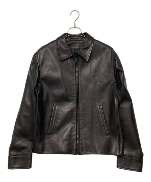 GUCCI（グッチ）GUCCI (グッチ) カウレザージャケット ブラック サイズ:SIZE 46の古着・服飾アイテム