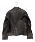 GUCCI (グッチ) カウレザージャケット ブラック サイズ:SIZE 46：60000円