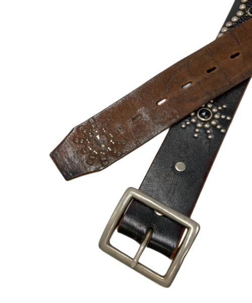 htc（エイチティーシー）HTC (エイチティーシー) オーバーレイピーナッツスタッズベルト ブラック サイズ:SIZE W36の古着・服飾アイテム