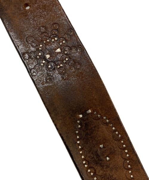 htc（エイチティーシー）HTC (エイチティーシー) オーバーレイピーナッツスタッズベルト ブラック サイズ:SIZE W36の古着・服飾アイテム