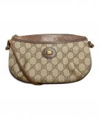 GUCCIグッチ）の古着「ヴィンテージショルダーポーチ」｜ブラウン