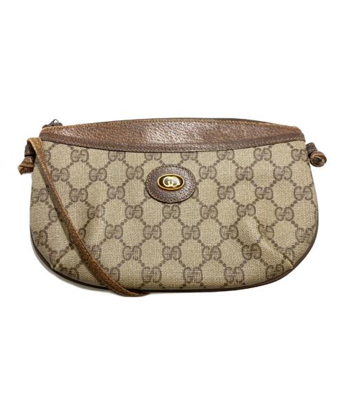 GUCCI（グッチ）GUCCI (グッチ) ヴィンテージショルダーポーチ ブラウンの古着・服飾アイテム