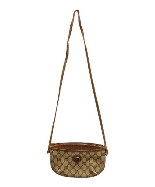 GUCCI（グッチ）GUCCI (グッチ) ヴィンテージショルダーポーチ ブラウンの古着・服飾アイテム