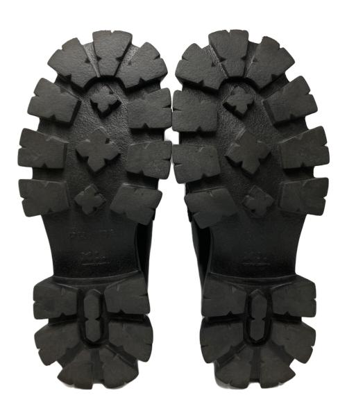 PRADA（プラダ）PRADA (プラダ) Monolith brushed leather loafers ブラック サイズ:SIZE 7の古着・服飾アイテム