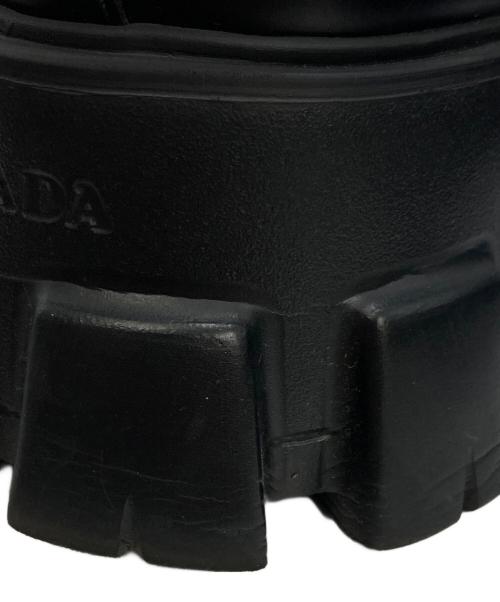 PRADA（プラダ）PRADA (プラダ) Monolith brushed leather loafers ブラック サイズ:SIZE 7の古着・服飾アイテム