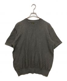 BATONER（バトナ―）の古着「SUMMER KNIT CREW NECK S/S」｜グレー