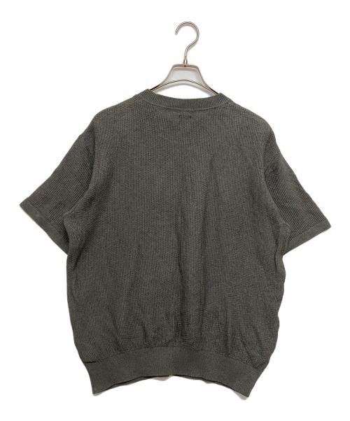 BATONER（バトナ―）BATONER (バトナ―) SUMMER KNIT CREW NECK S/S グレー サイズ:SIZE2の古着・服飾アイテム