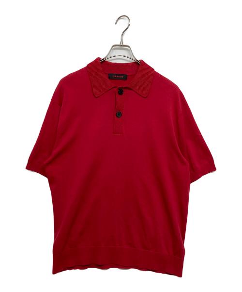 CABAN（キャバン）CABAN (キャバン) ニットポロシャツ レッド サイズ:SIZE Mの古着・服飾アイテム