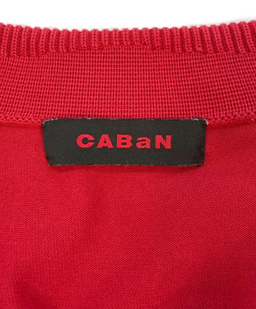 CABAN（キャバン）CABAN (キャバン) ニットポロシャツ レッド サイズ:SIZE Mの古着・服飾アイテム