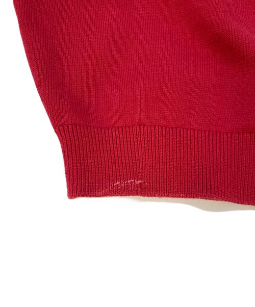 CABAN（キャバン）CABAN (キャバン) ニットポロシャツ レッド サイズ:SIZE Mの古着・服飾アイテム