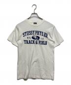 stussyステューシー）の古着「プリントTシャツ」｜ホワイト