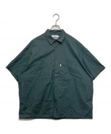 Graphpaper（グラフペーパー）の古着「Stretch Typewriter S/S Oversized Box Shirt」｜グリーン