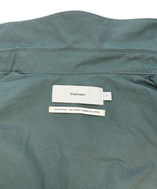 Graphpaper（グラフペーパー）Graphpaper (グラフペーパー) Stretch Typewriter S/S Oversized Box Shirt グリーン サイズ:SIZE Freeの古着・服飾アイテム