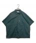 Graphpaper（グラフペーパー）の古着「Stretch Typewriter S/S Oversized Box Shirt」｜グリーン
