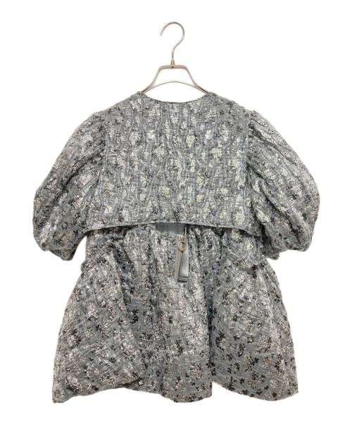 MAISON SPECIAL（メゾンスペシャル）MAISON SPECIAL (メゾンスペシャル) フラワージャガードレイヤードトップ グレー サイズ:SIZE Freeの古着・服飾アイテム