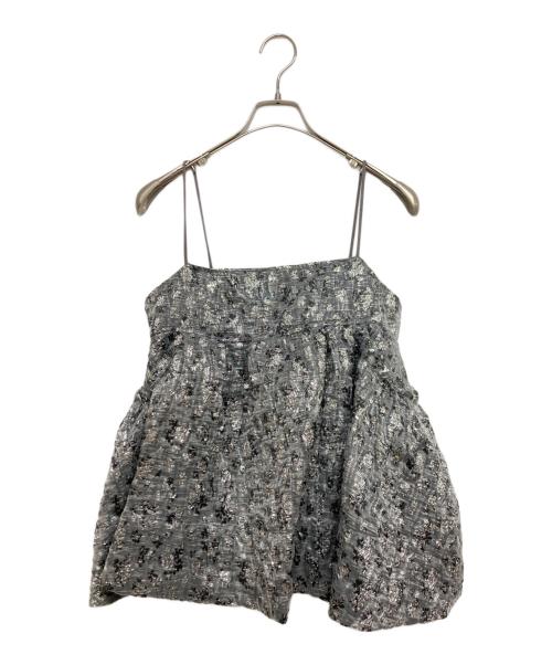 MAISON SPECIAL（メゾンスペシャル）MAISON SPECIAL (メゾンスペシャル) フラワージャガードレイヤードトップ グレー サイズ:SIZE Freeの古着・服飾アイテム