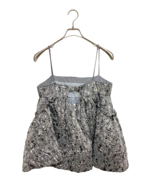 MAISON SPECIAL（メゾンスペシャル）MAISON SPECIAL (メゾンスペシャル) フラワージャガードレイヤードトップ グレー サイズ:SIZE Freeの古着・服飾アイテム