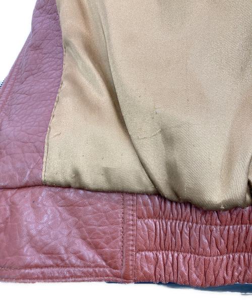 GIANNI VALENTINO（ジャンニバレンチノ）GIANNI VALENTINO (ジャンニバレンチノ) レザージャケット ブラウン サイズ:SIZE Lの古着・服飾アイテム