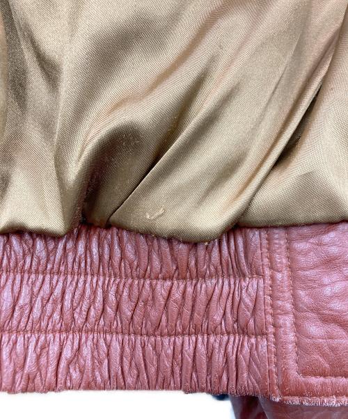 GIANNI VALENTINO（ジャンニバレンチノ）GIANNI VALENTINO (ジャンニバレンチノ) レザージャケット ブラウン サイズ:SIZE Lの古着・服飾アイテム