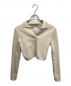 NIKE×jacquemusナイキ×ジャックムス）の古着「ニットポロシャツ」｜アイボリー