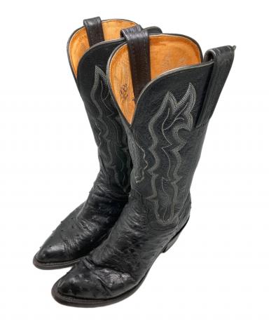 Lucchese オーストリッチ ウエスタンブーツ　職人ハンドサイン入り Lucchese オーストリッチ ウエスタンブーツ 職人ハンドサイン入り