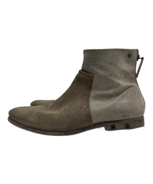 DIESEL（ディーゼル）DIESEL (ディーゼル) スエード切替ブーツ グレー サイズ:SIZE 44の古着・服飾アイテム