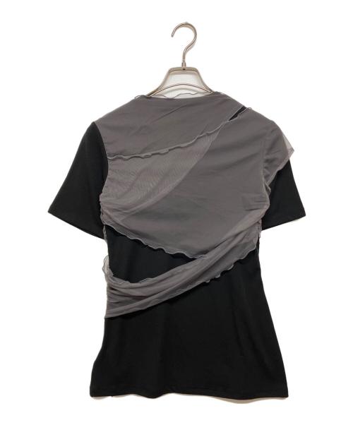 MAISON SPECIAL（メゾンスペシャル）MAISON SPECIAL (メゾンスペシャル) Flower Motif Tulle Layered Tops ブラック サイズ:SIZE Free 未使用品の古着・服飾アイテム
