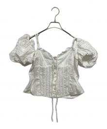MAISON SPECIAL（メゾンスペシャル）の古着「2way Cotton Puff Sleeve Bustier」｜ホワイト