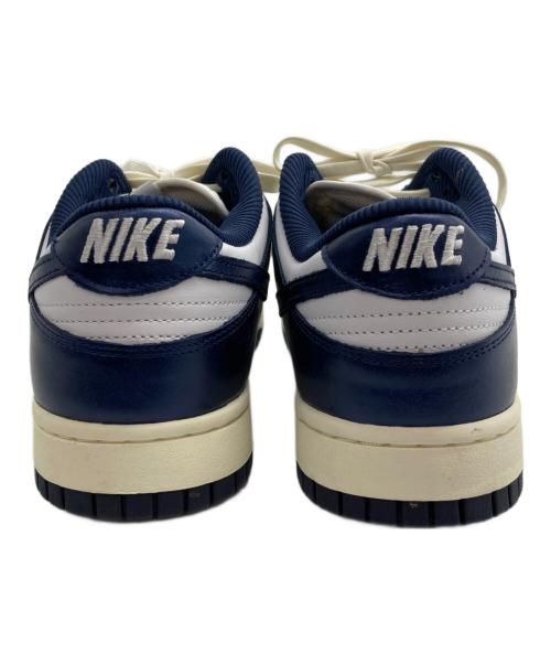 NIKE（ナイキ）NIKE (ナイキ) WMNS DUNK LOW PRM ネイビー×ホワイト サイズ:27.5の古着・服飾アイテム