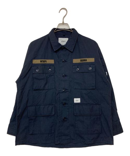 WTAPS（ダブルタップス）WTAPS (ダブルタップス) JUNGLE LS 01 SHIRT ネイビー サイズ:SIZE X 01の古着・服飾アイテム