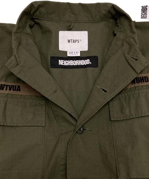 WTAPS（ダブルタップス）WTAPS (ダブルタップス) NEIGHBORHOOD (ネイバーフッド) JUNGLE LS カーキ サイズ:SIZE X 01の古着・服飾アイテム