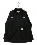 WTAPS×NEIGHBORHOODダブルタップス×ネイバーフッド）の古着「JUNGLE LS / SHIRT.」｜ブラック