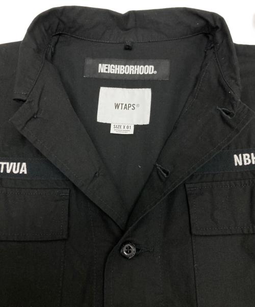 WTAPS（ダブルタップス）WTAPS (ダブルタップス) NEIGHBORHOOD (ネイバーフッド) JUNGLE LS / SHIRT. ブラック サイズ:SIZE X 01の古着・服飾アイテム