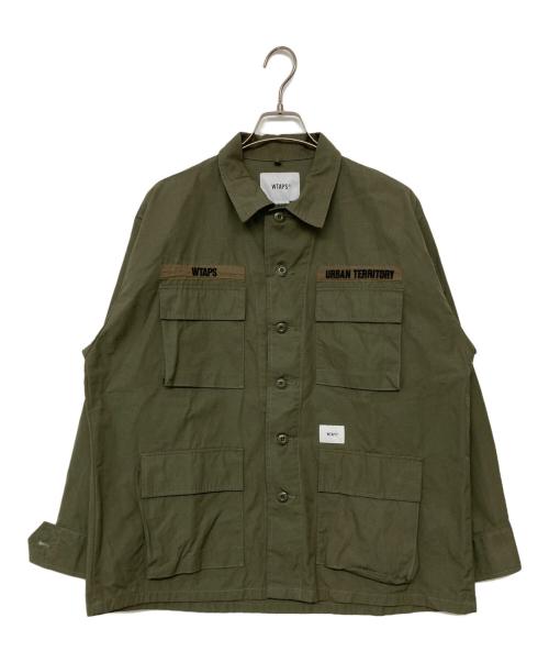 WTAPS（ダブルタップス）WTAPS (ダブルタップス) JUNGLE 02/LS/COTTON.RIPSTOP カーキ サイズ:SIZE X 02の古着・服飾アイテム