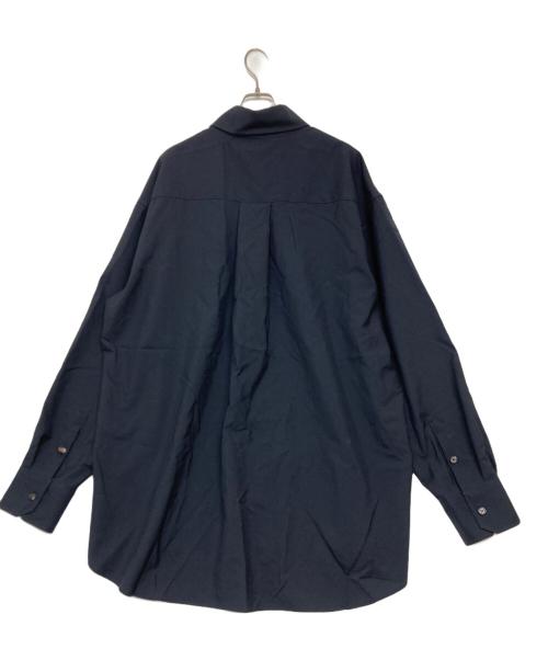 MARNI（マルニ）MARNI (マルニ) ウールオーバーサイズシャツ ネイビー サイズ:50の古着・服飾アイテム