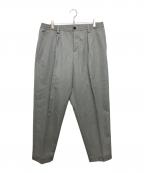 MARNIマルニ）の古着「ウールギャバジンシャーリング1Pテーパードパンツ」｜グレー