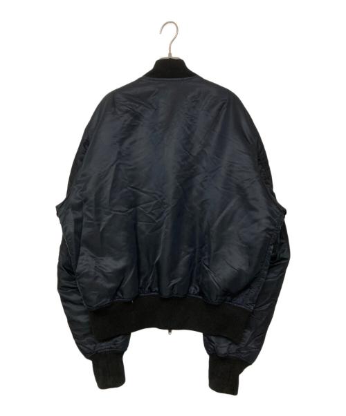 BALENCIAGA（バレンシアガ）BALENCIAGA (バレンシアガ) Nylon Cotton Bomber Flight Jacket ブラック サイズ:SIZE 52の古着・服飾アイテム