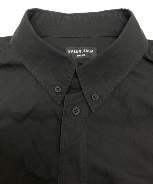 BALENCIAGA（バレンシアガ）BALENCIAGA (バレンシアガ) レイヤードオーバーサイズシャツ ブラック サイズ:SIZE Lの古着・服飾アイテム