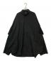BALENCIAGA（バレンシアガ）の古着「レイヤードオーバーサイズシャツ」｜ブラック