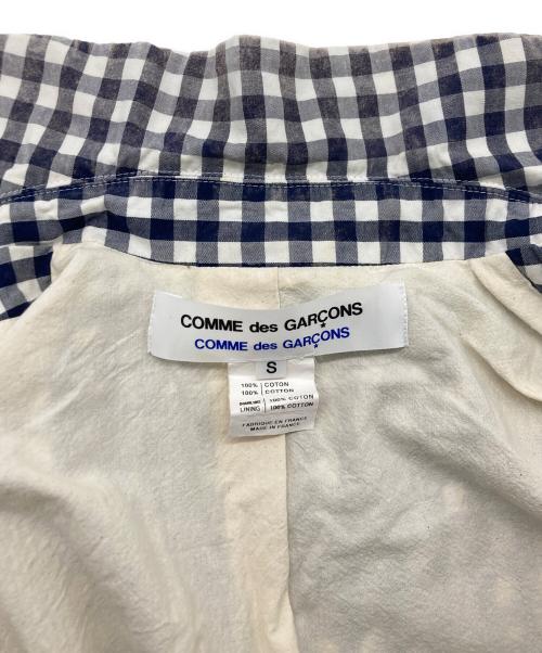 COMME des GARCONS COMME des GARCONS（コムデギャルソン コムデギャルソン）COMME des GARCONS COMME des GARCONS (コムデギャルソン コムデギャルソン) 製品染ギンガムチェックジャケット グレー×ネイビー サイズ:SIZE Sの古着・服飾アイテム