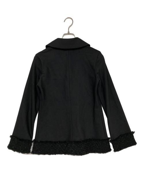 JUNYA WATANABE COMME des GARCONS（(ジュンヤワタナベ コムデギャルソン）JUNYA WATANABE COMME des GARCONS ((ジュンヤワタナベ コムデギャルソン) 裾ツイード切替ジャケット ブラック サイズ:SIZE Sの古着・服飾アイテム