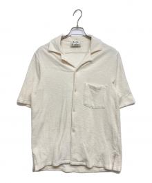 Acne studios（アクネ ストゥディオズ）の古着「オープンカラーパイルシャツ」｜アイボリー