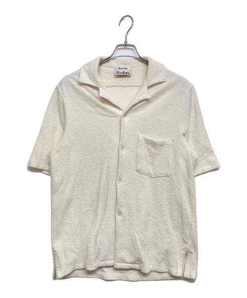 Acne studios（アクネ ストゥディオズ）Acne studios (アクネ ストゥディオズ) オープンカラーパイルシャツ アイボリー サイズ:SIZE Sの古着・服飾アイテム