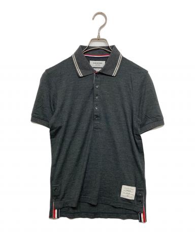 THOM BROWNE ポロシャツ 中古・古着通販】Thom Browne (トムブラウン) ポロシャツ グレー