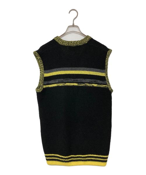 RAF SIMONS（ラフシモンズ）RAF SIMONS (ラフシモンズ) FRED PERRY (フレッドペリー) ニットベスト ブラック サイズ:SIZE Mの古着・服飾アイテム